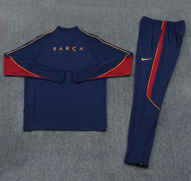 Chandal de entrenamiento Barcelona 26/27 azul oscuro (tallas adultos y niños)