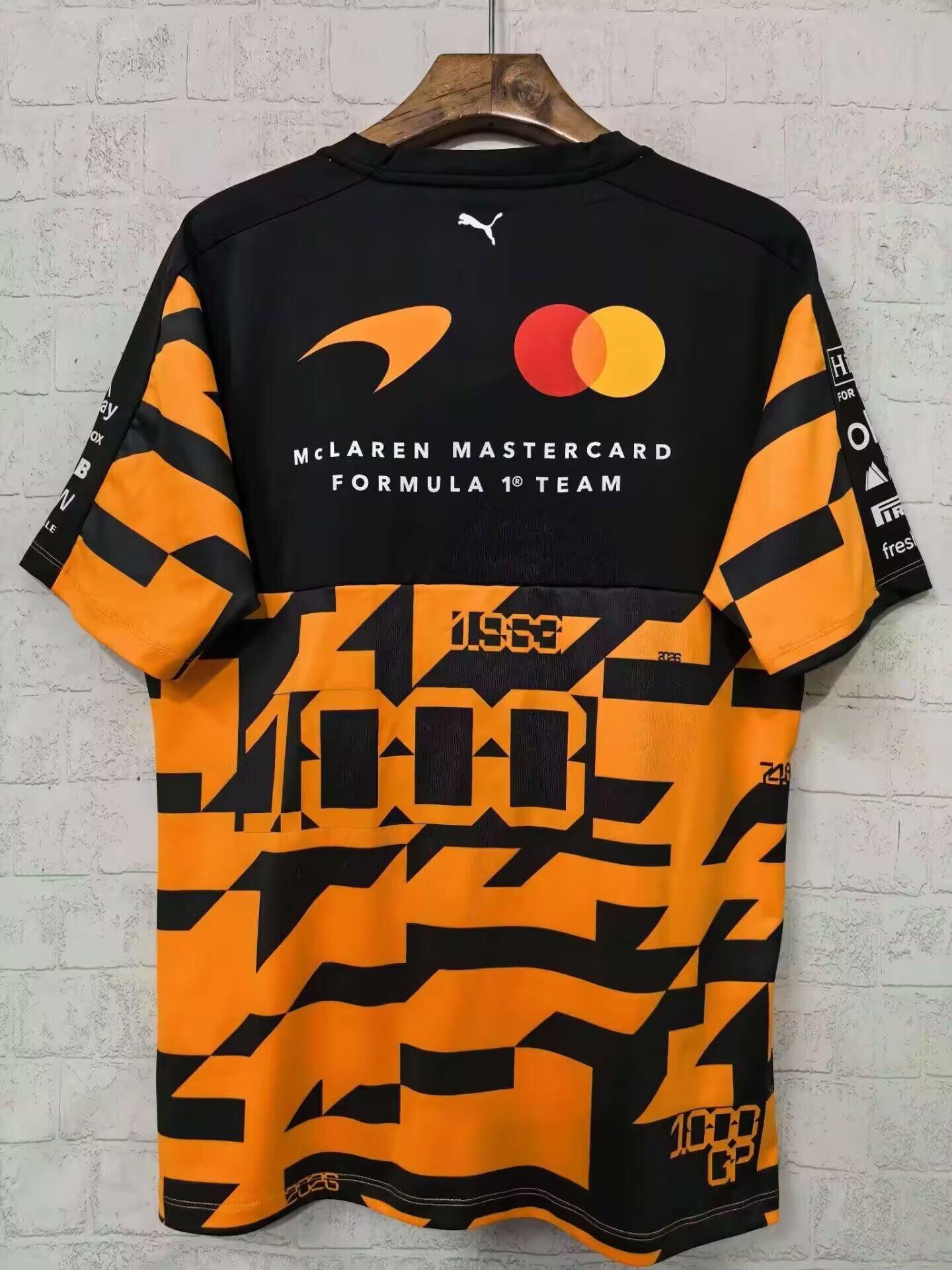 Camisetas McLaren negras y amarillas 2026 (tallas S-5XL)