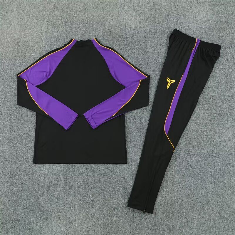 Chandal de entrenamiento Barcelona 26/27 negro con morado (tallas adultos y niños)