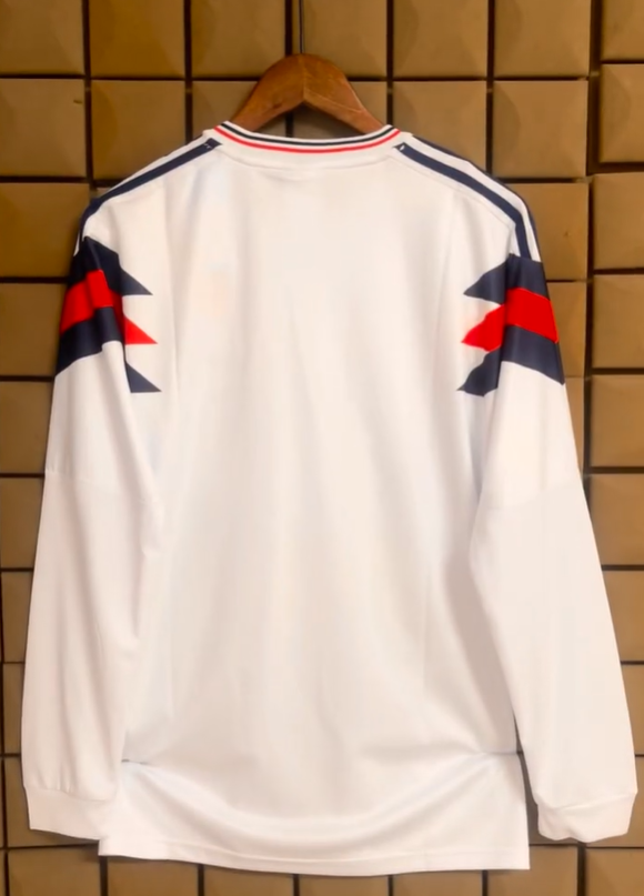 Camiseta manga larga Inglaterra modelo retro de los 1990 (tallas S-XXL)