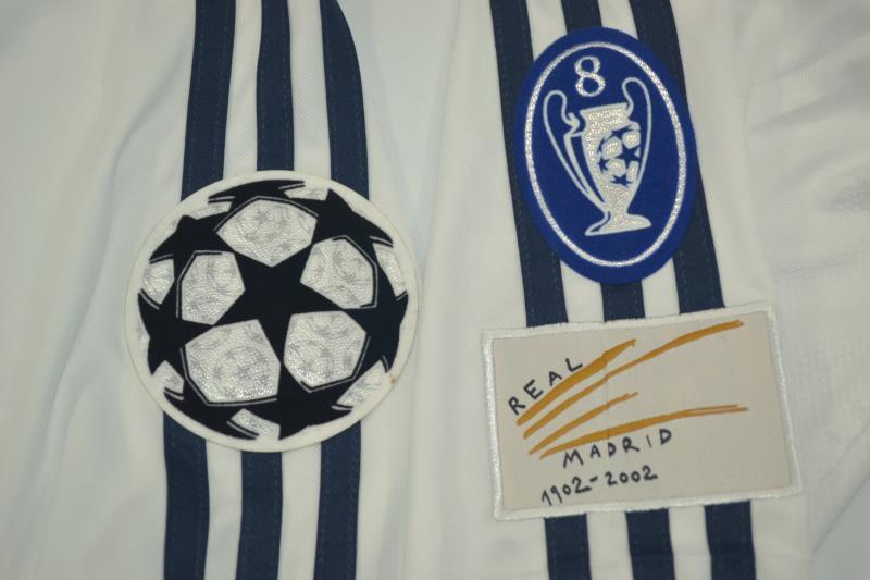 Camiseta de manga larga Real Madrid 2001/02 Final Champions (tallas S-XXL)