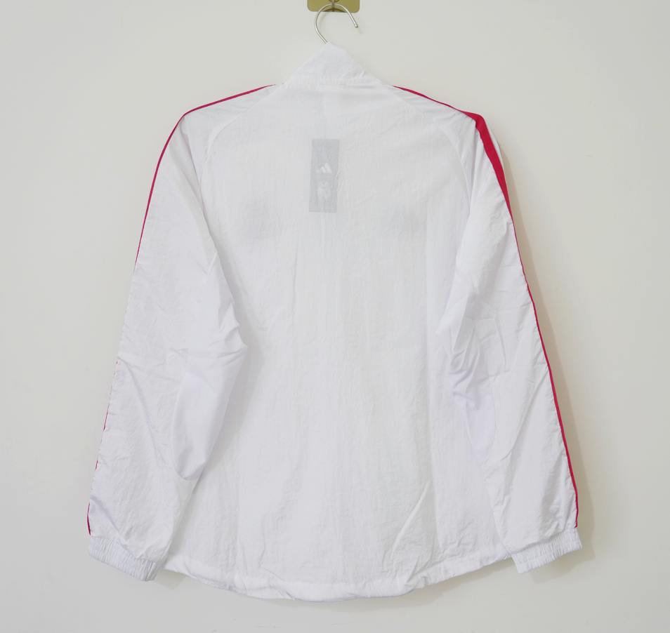 Chaqueta cortavientos Real madrid 26-27 blanco con rosa (tallas S-XXL)