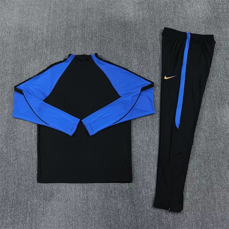 Chandal de entrenamiento Inter de milan 26/27 negro con azul (tallas adutos y niños)