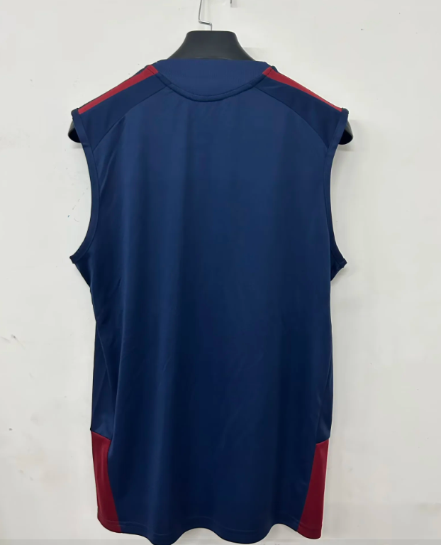 Camiseta sin mangas de entrenamiento Arsenal 26/27 azul oscuro con rojo (tallas S-3XL)