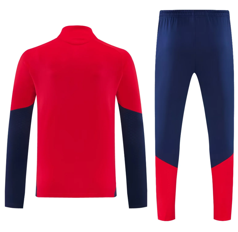 Chandal de entrenamiento Arsenal 26/27 rojo con azul oscuro (tallas S-XXL)