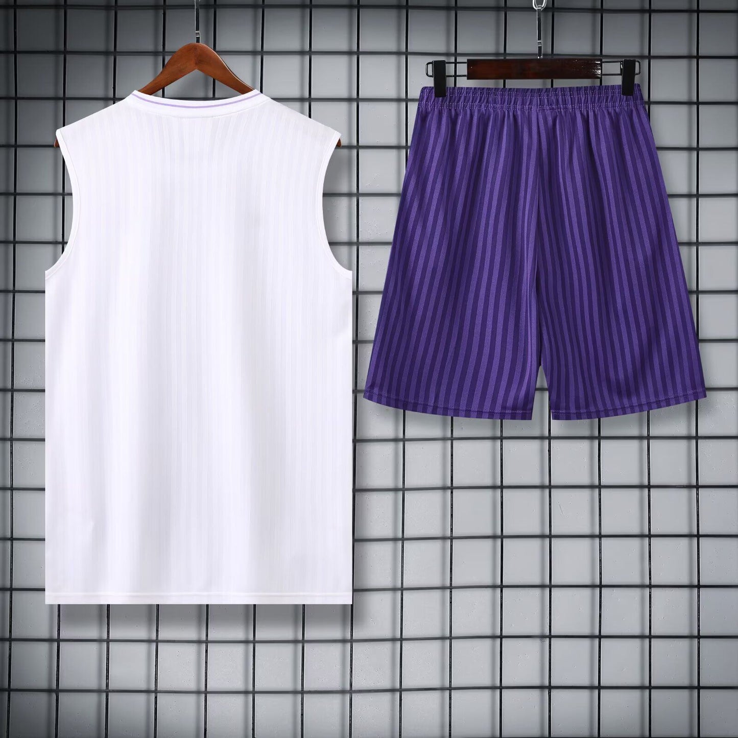 Conjunto Real Madrid Adidas retro Blanco/Morado (solo S-2XL)