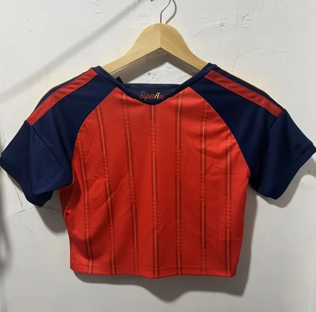 Crop España dos estrellas Mundial 2026 (tallas S-2XL)