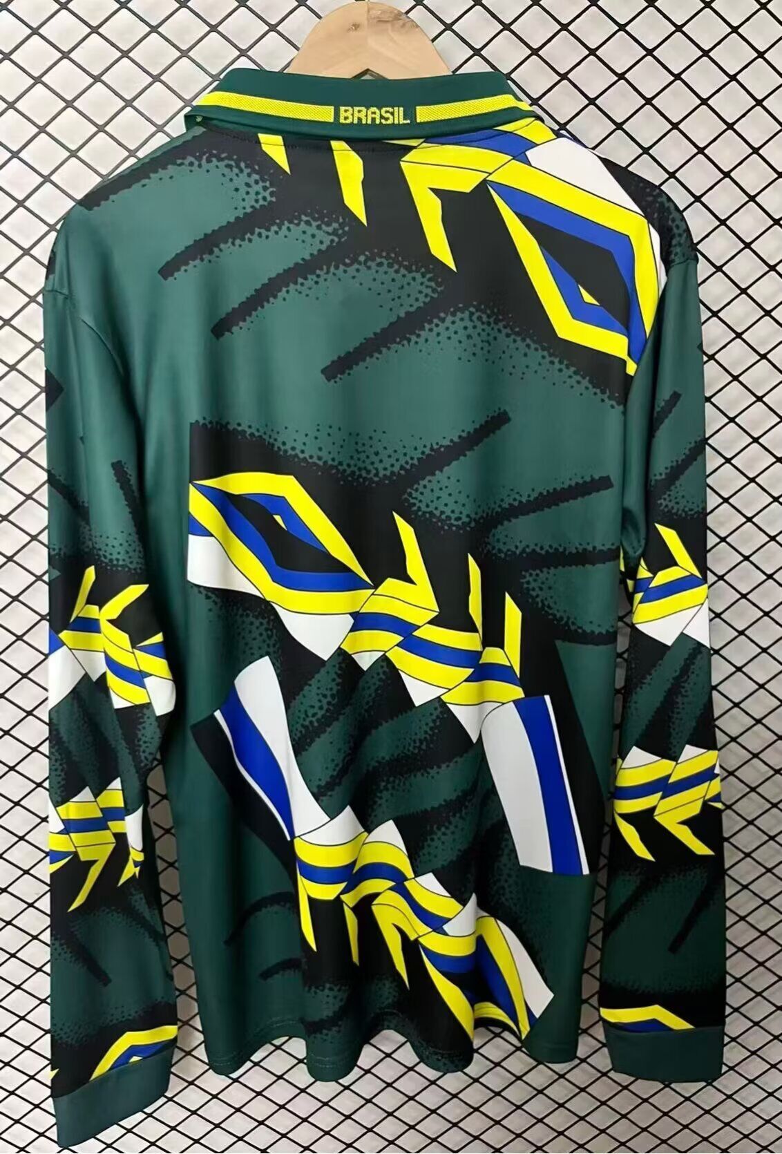 Camiseta manga larga Brasil 1994 verde portero (tallas S-XXL)