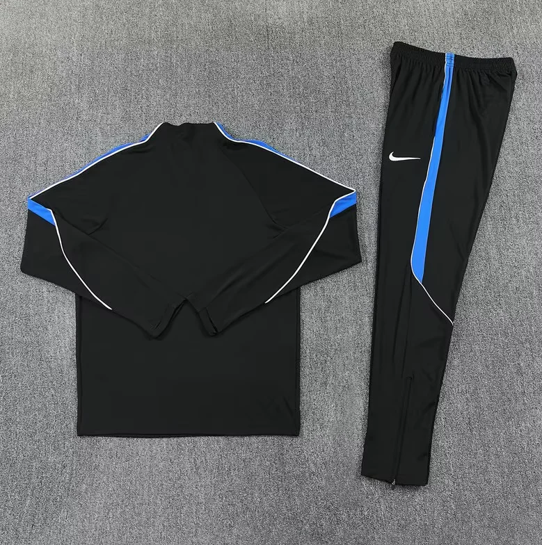 Chandal de entrenamiento Atletico de Madrid 26-27 negro con azul (tallas adultos y niños)