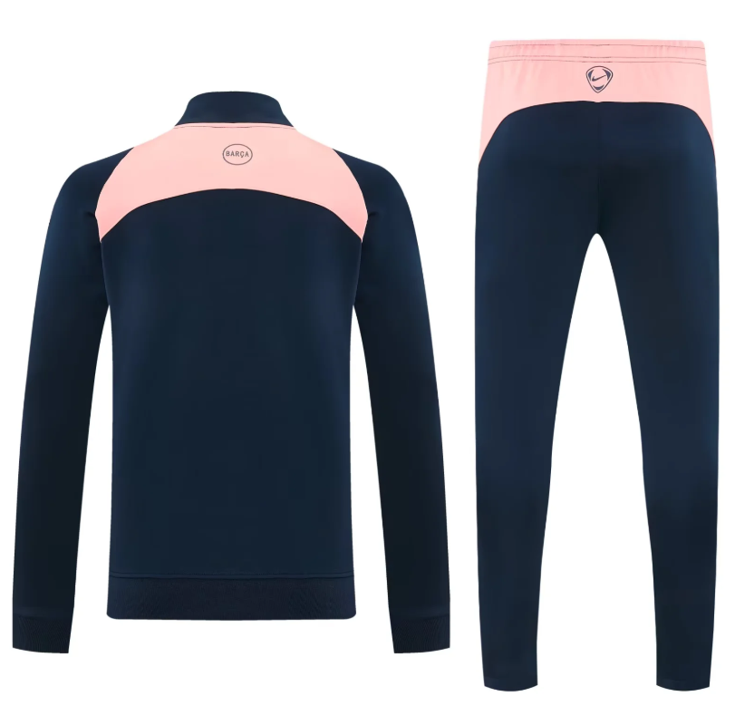 Chandal Barcelona 2026 azul oscuro con rosa (solo tallas S-XXL)