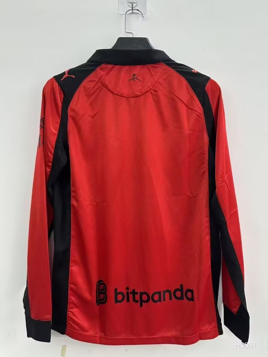 Camiseta manga larga Milan 25/26 rojo Slam Jam (tallas S-4XL)