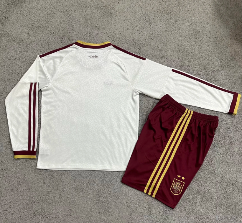 Equipacion manga larga dos estrellas España Mundial 2026 Visitante