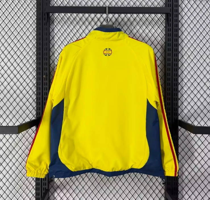 Chaqueta cortavientos amarilla Colombia (tallas S-XXL)