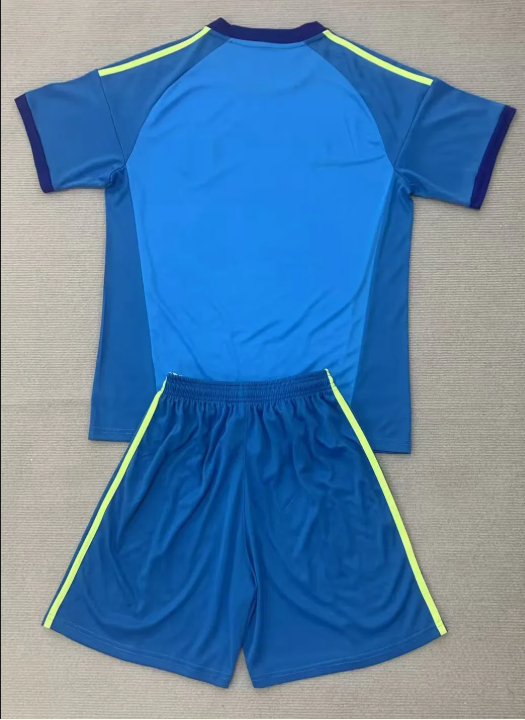 Equipacion España Mundial 2026 azul cielo portero (tallas niños)