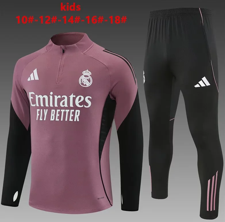 Chandal de entrenamiento morado Real Madrid 25/26 (Tallas adultos y niños)
