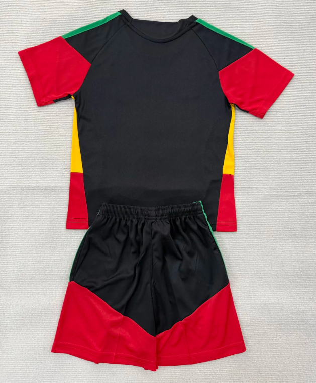 Equipacion Jamaica 2026 negro con rojo y amarillo (talla niños)