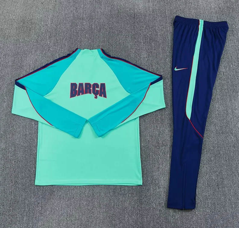 Chandal de entrenamiento Barcelona 26-27 verde (tallas adultos y niños)