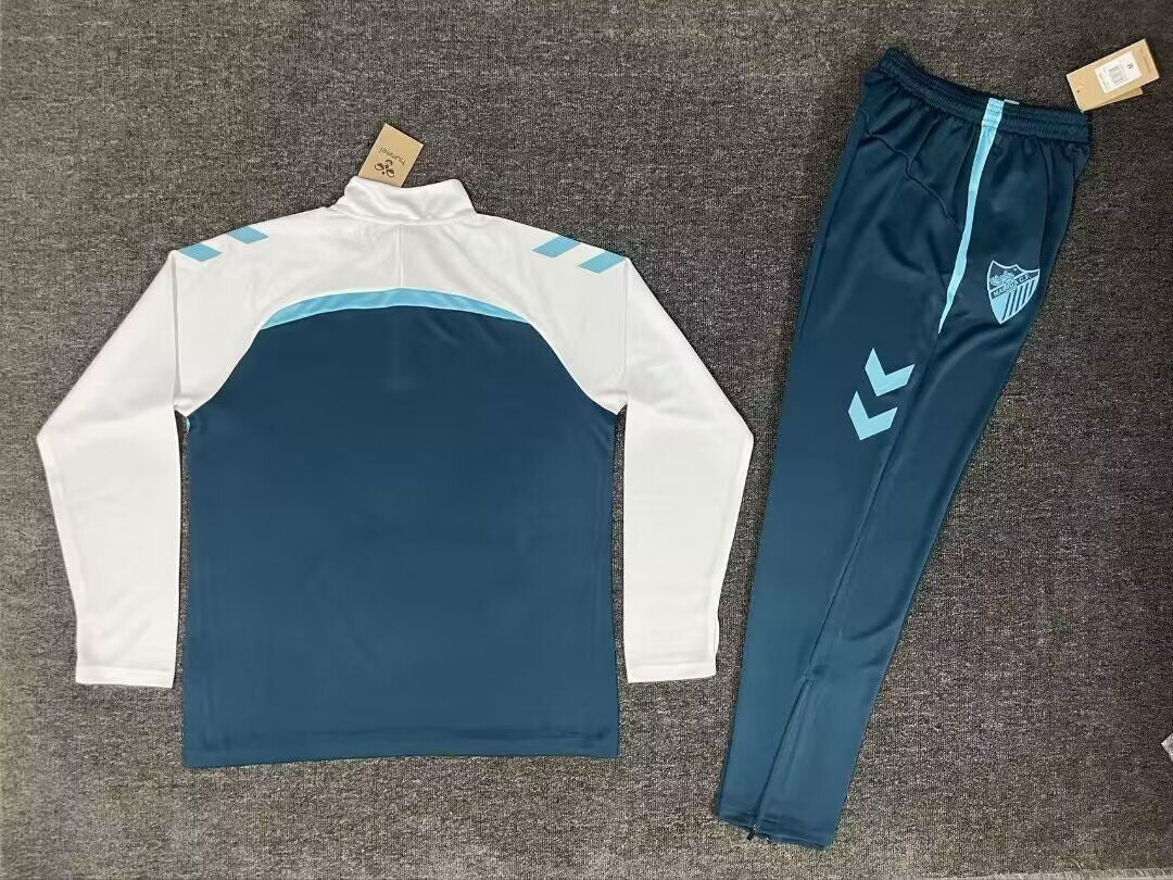 Chandal de entrenamiento Malaga 25/26 azul con blanco (tallas S-XXL)