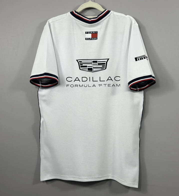 Camiseta blanca Cadillac 2026 (tallas S-5XL)