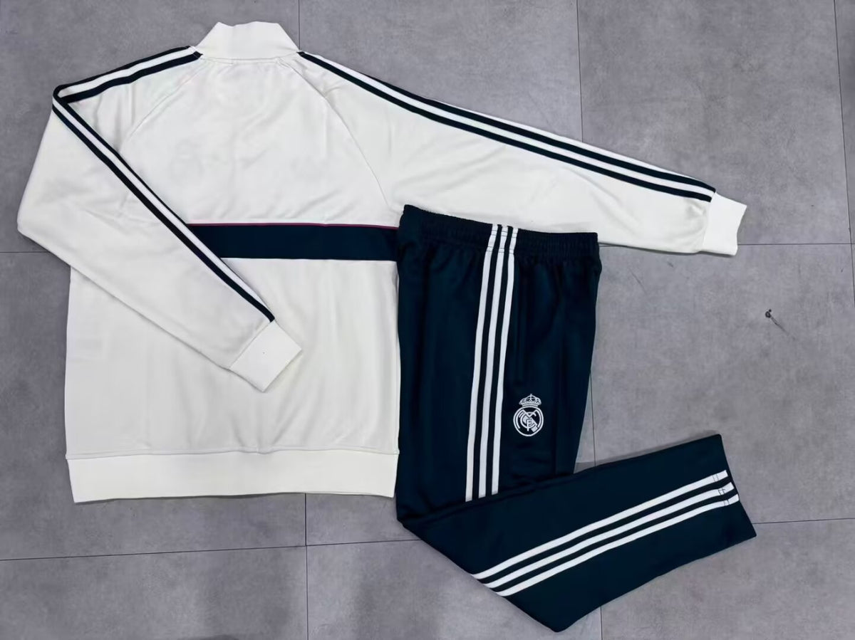 Chandal Real madrid 26-27 blanco con verde (tallas S-XXL)