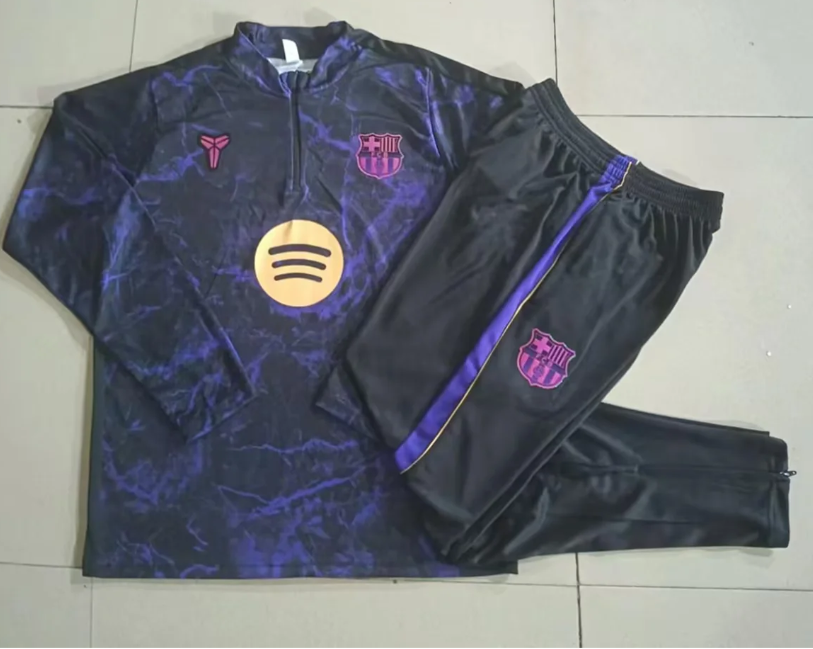 Chandal de entrenamiento Barcelona 26-27 negro y amarillo (tallas adultos y niños) by Cafutshopp