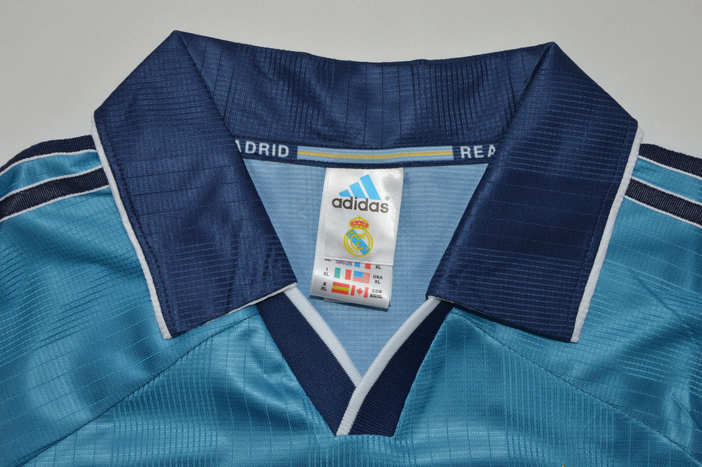 Camiseta Real Madrid 1999/01 azul 3º equipación (tallas S-XXL)