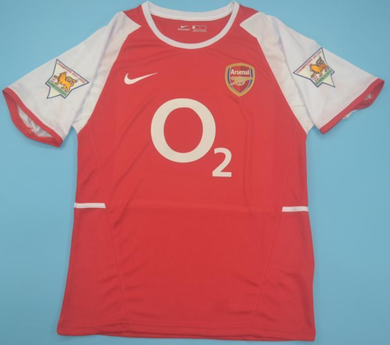 Camiseta Arsenal 2002/04