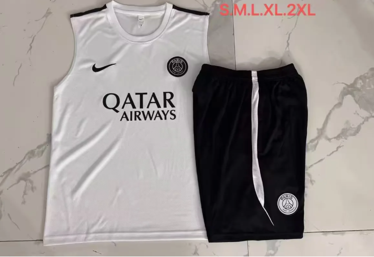 Equipacion sin mangas Paris 26/27 blanco (tallas S-XXL)