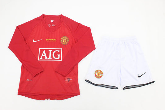Equipacion manga larga Manchester United Local 2007-08