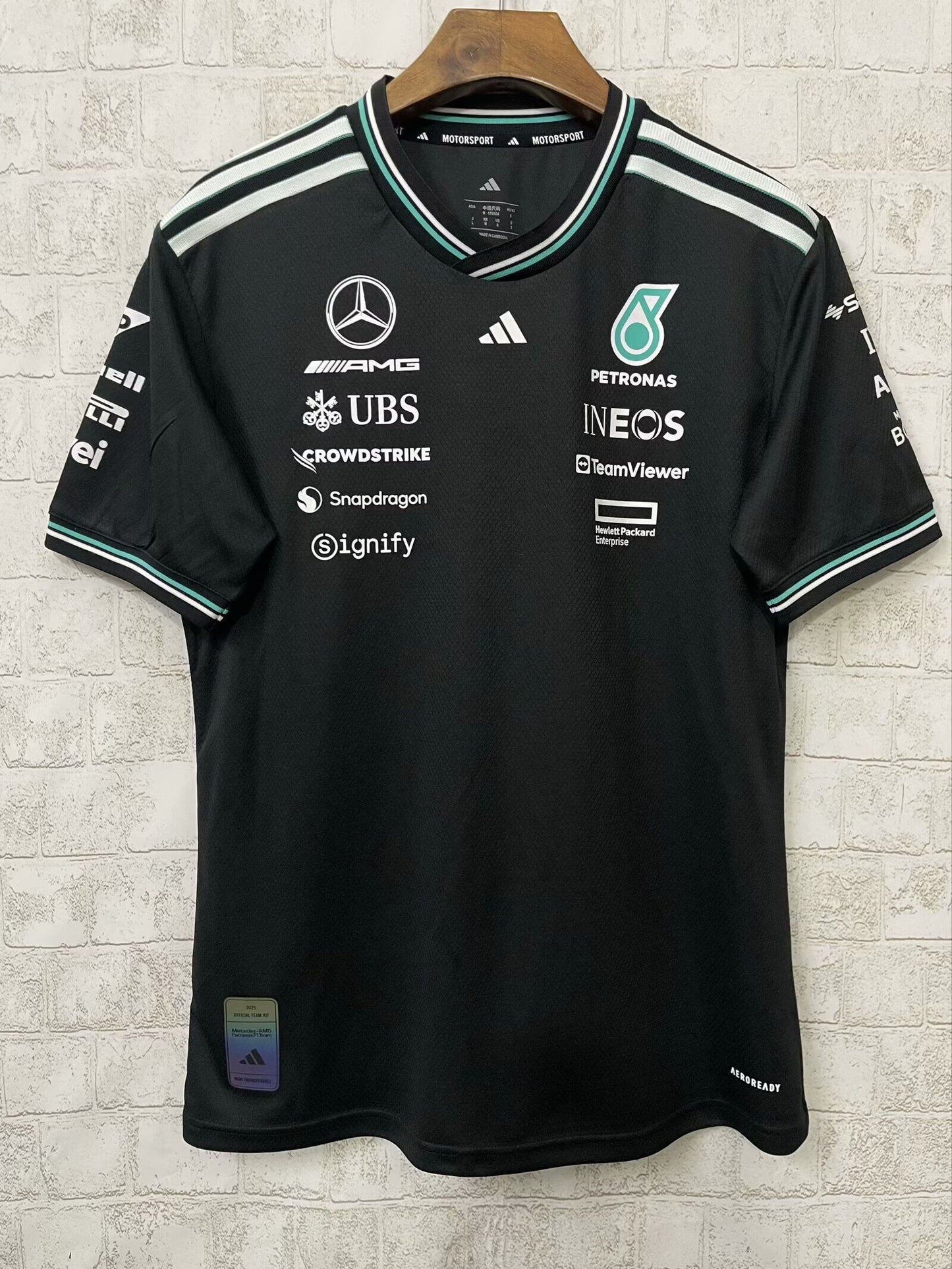 Camiseta Mercedes negra 2026 (solo tallas S - 5XL)