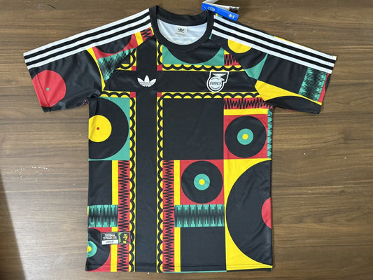 Camisetas de entrenamiento Jamaica 2026 negras con colores (solo tallas S-4XL)