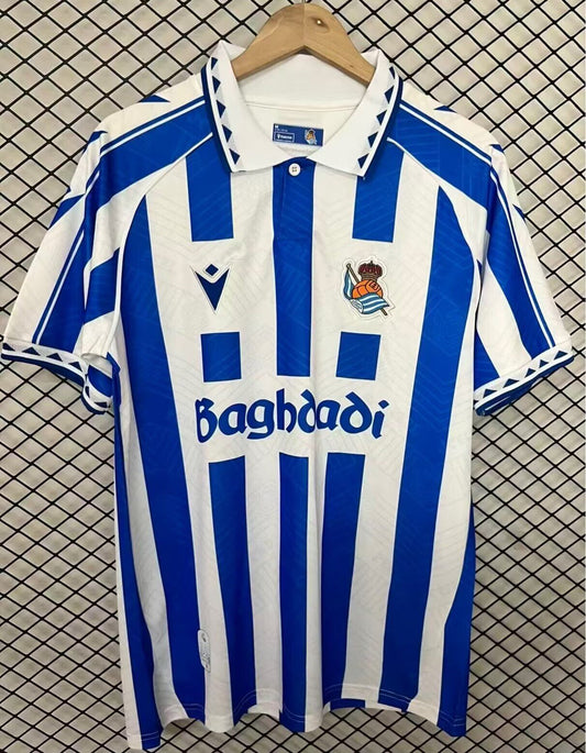 Camiseta Real Sociedad 25/26 modelo retro (tallas S-4XL) jornada 31