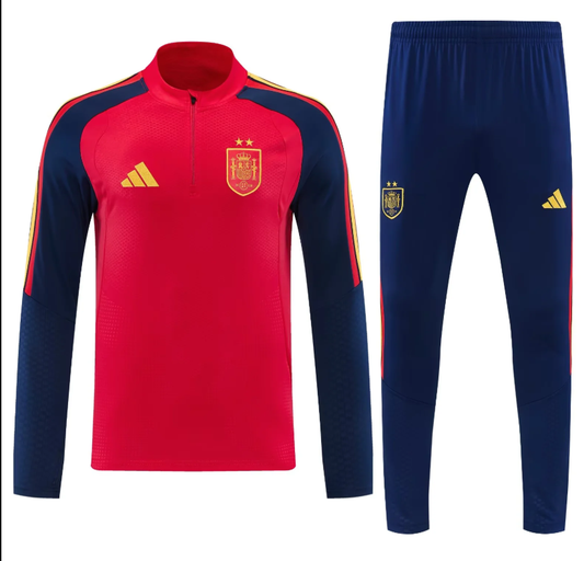 Chandal de entrenamiento España 2026 rojo de dos estrellas (tallas S-XXL)