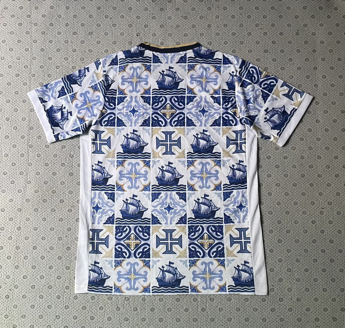 Camiseta de entrenamiento Portugal 2026 azul blanco (tallas S-XXL)
