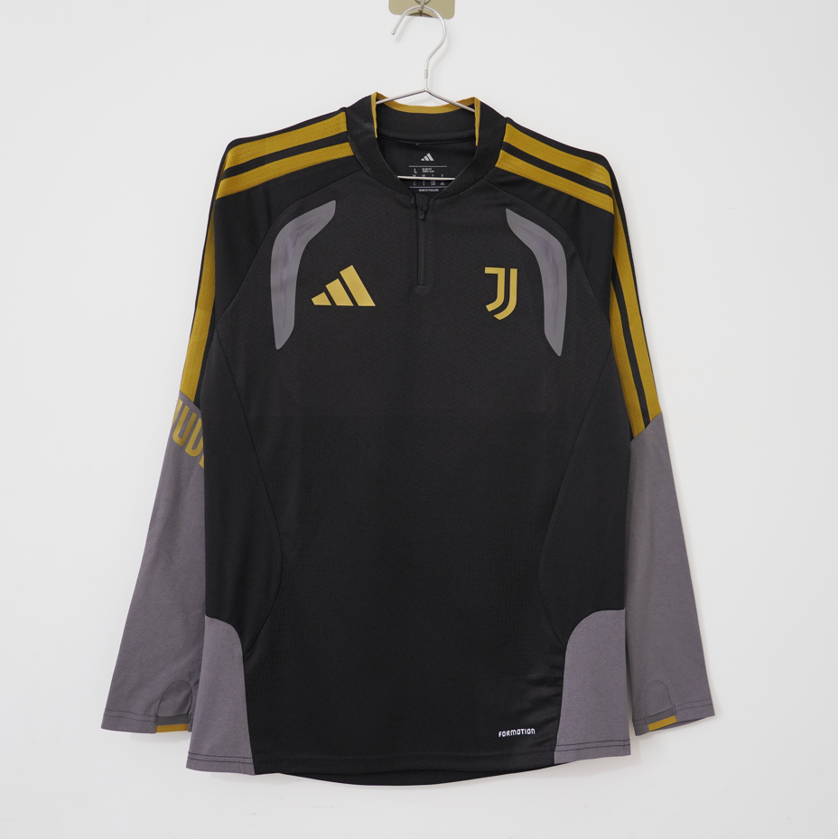 Sueter Juventus 26-27 negro con gris versión jugador (tallas S-XXL)