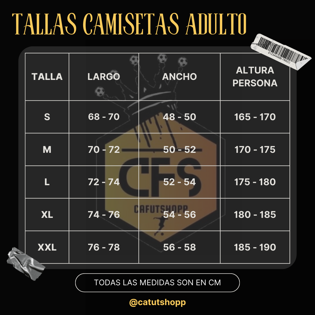 GUIA DE TALLAS (TABLAS DE MEDIDAS)