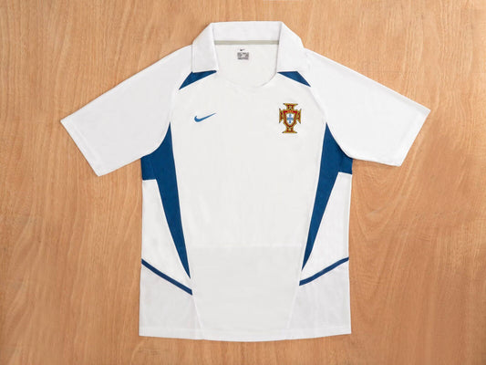 Camiseta Portugal 2002 blanco visitante (tallas S-XXL)
