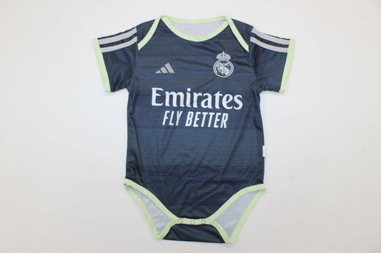 Body Real Madrid 25/26 Negro  (6 meses -12 meses y 1-2 años)