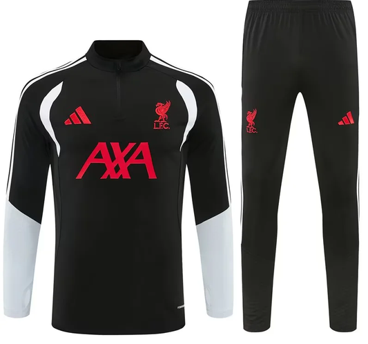 Chandal de entrenamiento Liverpool negro 26/27 (tallas adultos y niños)