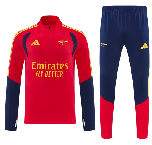 Chandal de entrenamiento Arsenal 26/27 rojo con azul oscuro (tallas S-XXL)