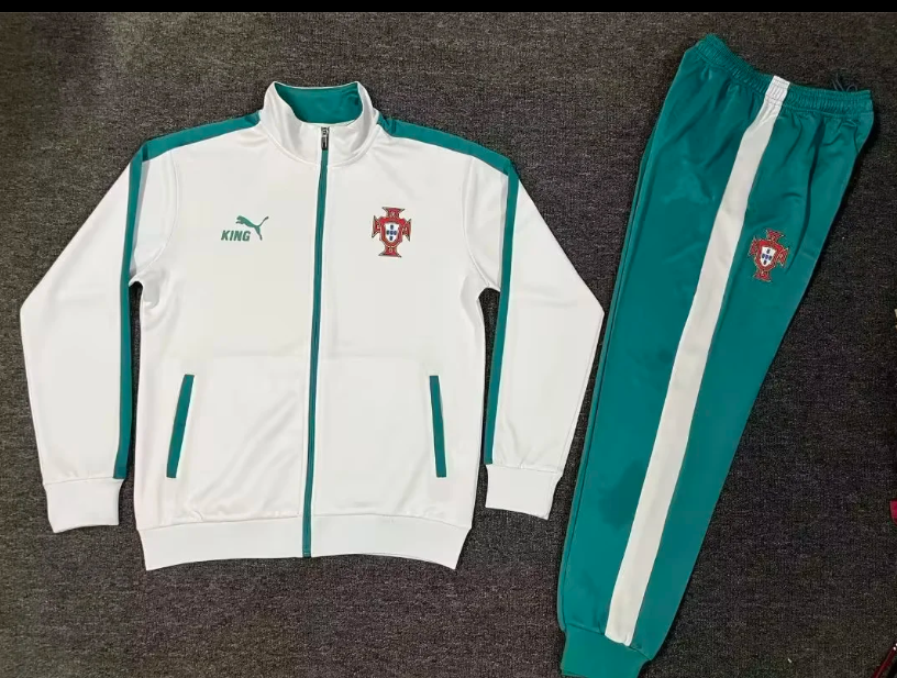Chandal Portugal 2026 blanco con verde (tallas S-XXL)