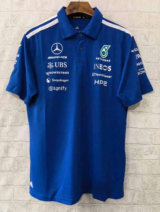 Polo Mercedes 26 azul (tallas S-5XL)