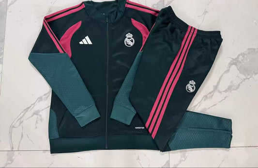 Chandal Real Madrid 26/27 verde oscuro (tallas adultos y niños)