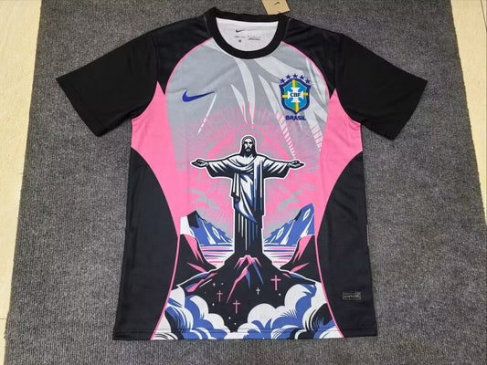 Camiseta Brasil 2026 versión jesus diferentes colores (S-XXL)