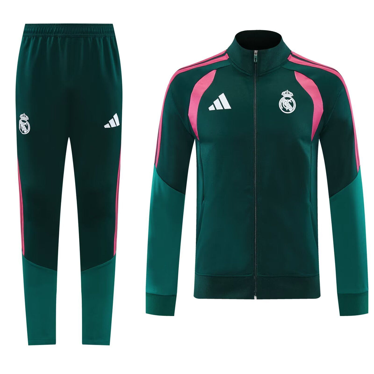 Chandal Real Madrid 26/27 verde oscuro (tallas adultos y niños)