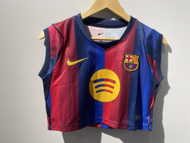 Crop de mujer Barcelona 26-27 Local (tallas S-XXL)