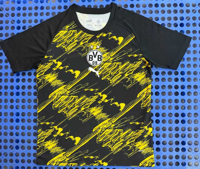 Camiseta Borussia Dortmund 26/27 negro amarillo prepartido (tallas S-4XL)