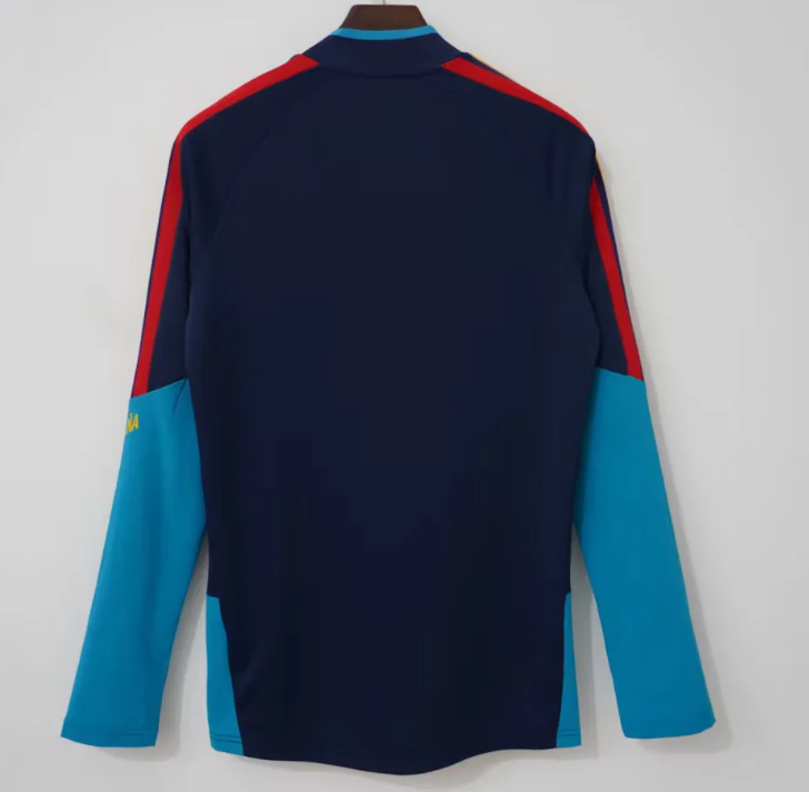 Sueter España Mundial 2026 azul oscuro versión jugador (tallas S-3XL)