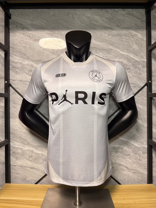 Camiseta Paris PSG 26-27 Jordan plateada versión jugador (tallas S-XXL)