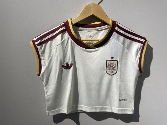 Crop de mujer España 2026 visitante (tallas S-XXL)